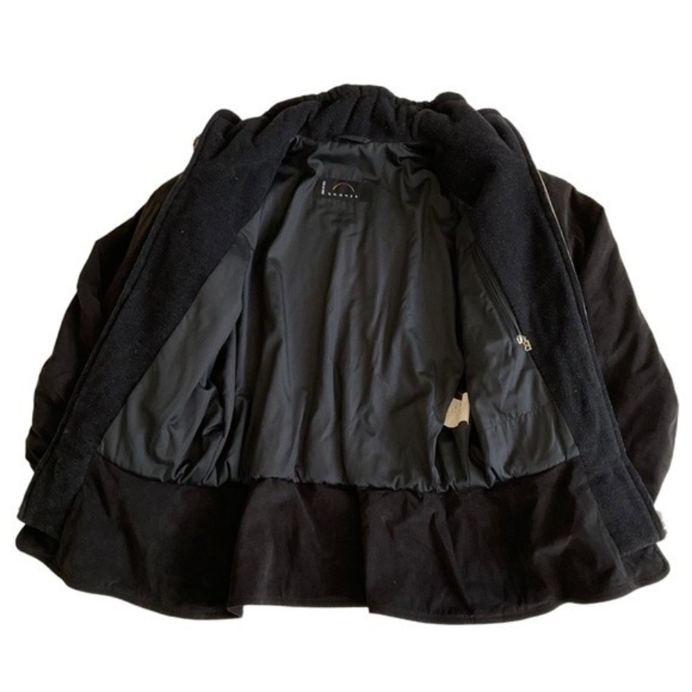 VTG Bogner Suede Embroidered Women’s Belted Ski Jacket Black Red 80s/90s Vintage - Picture 6 of 12